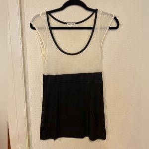 Silence + Noise Cute Dress, Cream/Black, Small